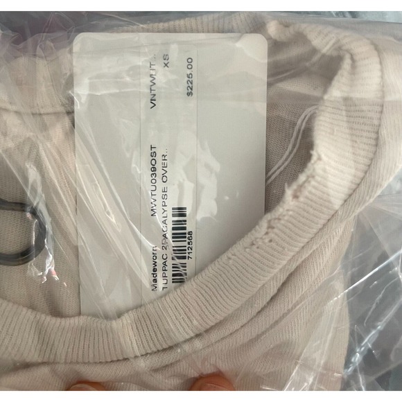 Madeworn Shirt Adult XS 2PAC Tupac Oversized Multicolor Stretch NWT - Picture 6 of 7